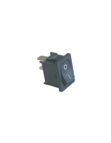 Interruptor basculante medida de montaje 19x13mm negro 1NO 250V 10A 0-I