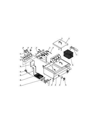 Micro-interruptor seguridad freidora WF RZ-15GB...