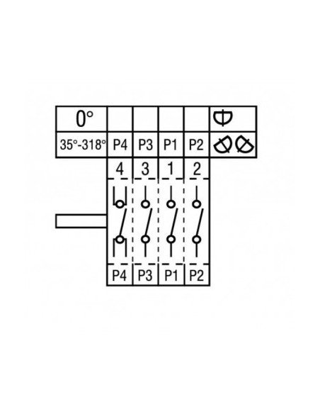 Conmutador de levas 2 posiciones de conmutación 300002 6254.00005.04 300166