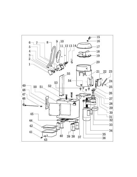 Micro-interruptor 250V 16A 1CO SB1-16 SIBER HLP-20 Despiece número 51