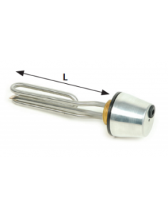 Resistencia monobloc con vaina para termostato y racord...