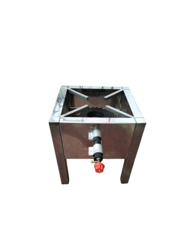 Hornillo a Gas 38x38x40 Acero Inox