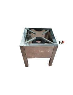 Hornillo a Gas 38x38x40 Acero Inox 2