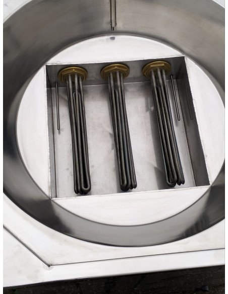 Fogón eléctrico con 3 resistencias indivisuales de 80