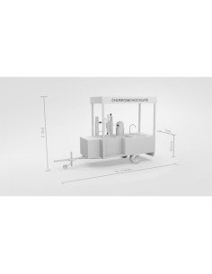 Mini carrito churrería especial eventos y mercados 2