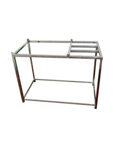 Escurridor rosquero con portapapeles y pie acero inoxidable 2